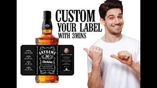 Custom Label for Jack Daniel s 70CL