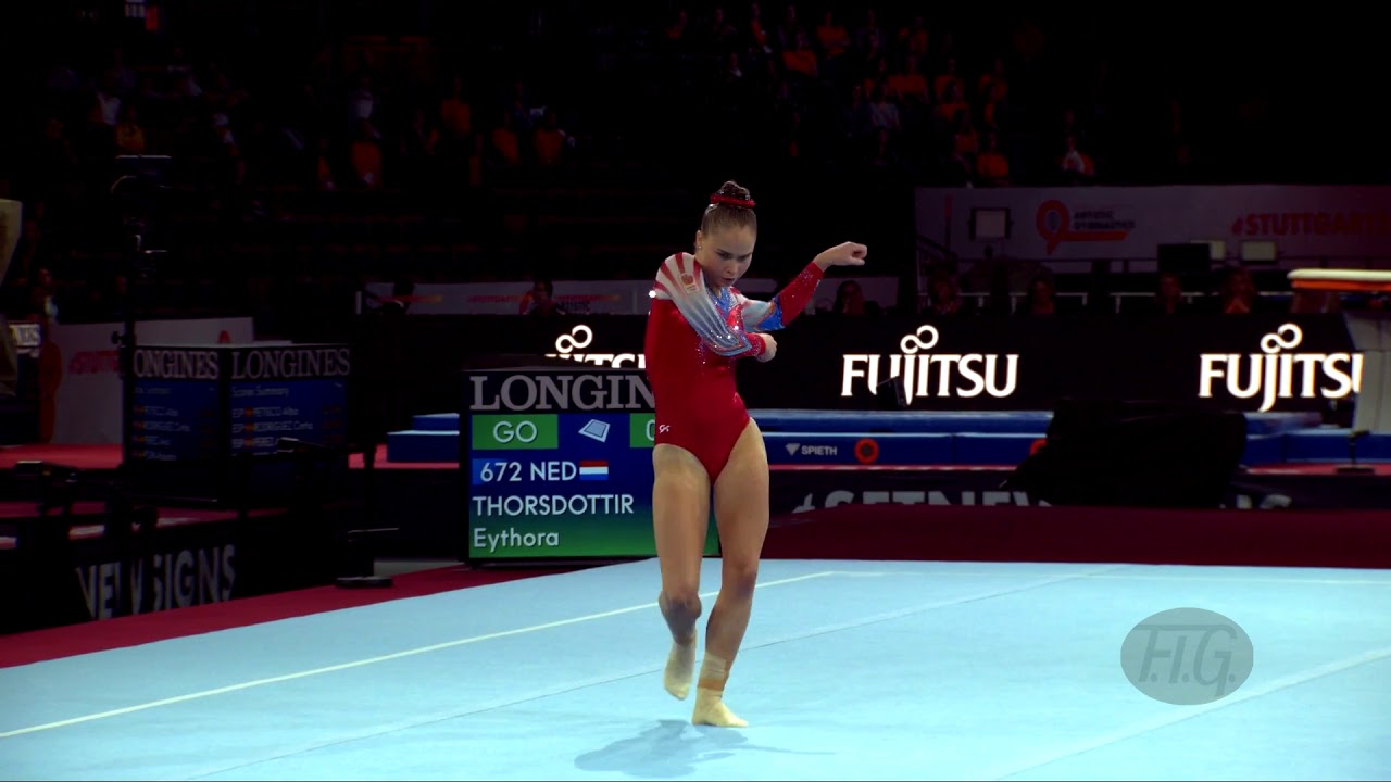 THORSDOTTIR Eythora (NED) - 2019 Artistic Worlds, Stuttgart (GER) - Qualifications Floor Exercise