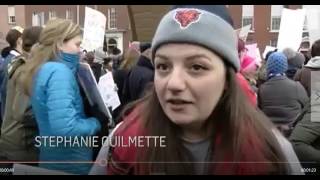 Anti-Trump Protest in Dublin,Ireland. (Great Commentary)
