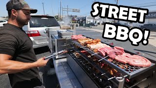 BRAZILIAN STREET FOOD in LOS ANGELES! Insane Brazilian BBQ Meal!