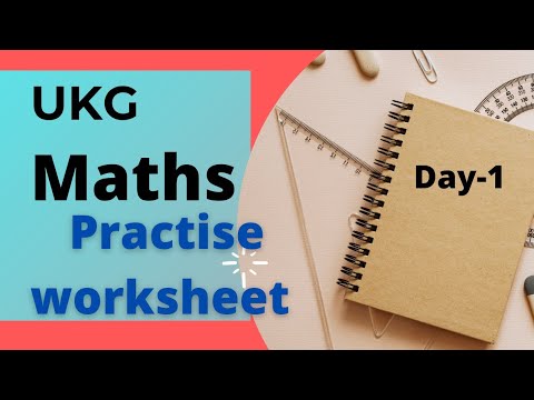 ukg maths practice worksheet 1 youtube