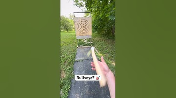 Anybody know what axe this is? 😏 #axethrowing #throwingaxe #bullseye #trickshot #trickshots