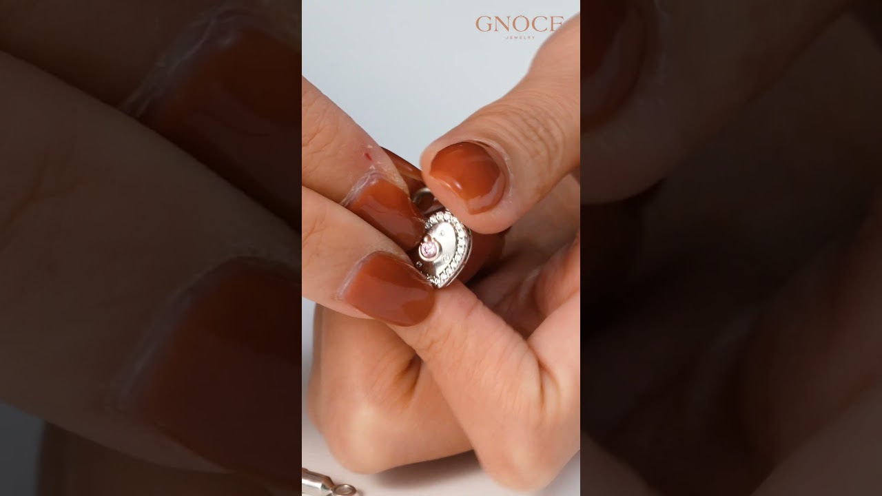 Santa & Christmas Heart Lock Bracelet