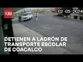 Detienen a Luis Eduardo ‘N’, implicado en un robo a transporte escolar en Coacalco - Las Noticias