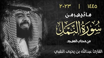 ما تيسر من سورة النمل | القارئ عبدالله بن يحيى النقبي