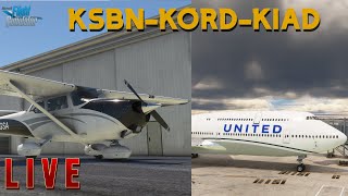 Double Trouble! || Cessna 172 AND United 748 || #msfs2020