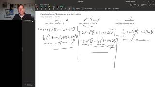 7.3 3 - Application of double angle identities