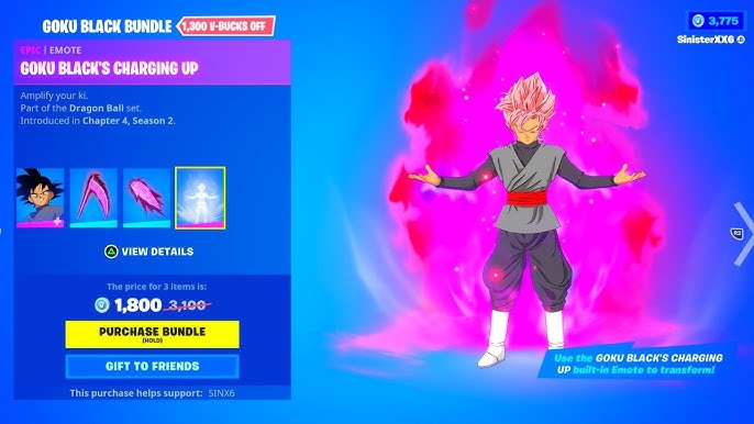 Fortnite Goku Black Skin - Characters, Costumes, Skins & Outfits ⭐  ④nite.site