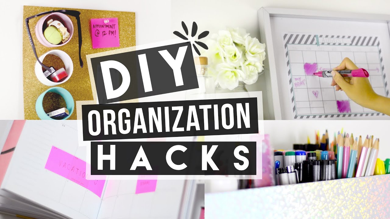 DIY Back to School Organization Hacks! - YouTube