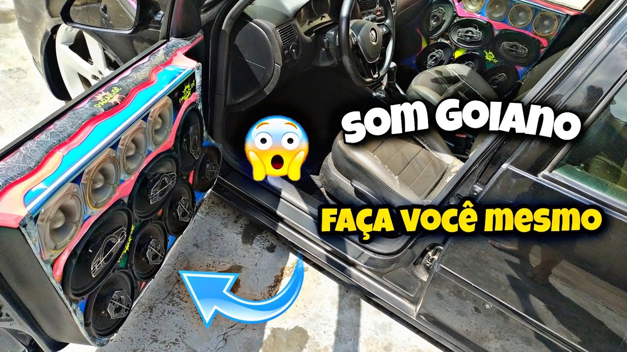 Como fazer forro de porta do Golf Sportline som automotivo parte 1
