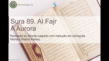 سورة 89. الفجر (ترجمة باللغة البرتغالية) | مشاري بن راشد العفاسي