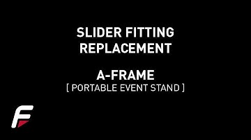 A Frame Slider Fitting Replacement
