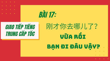 BÀI 17. Tự học giao tiếp tiếng Trung cấp tốc. 第十七课。刚才你去哪儿了？VỪA RỒI BẠN ĐI ĐÂU VẬY? #17