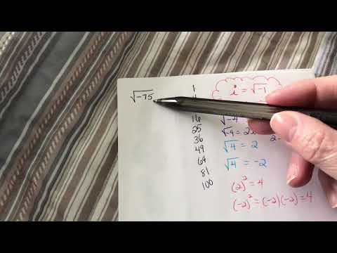MAT 136 - Simplifying Radicals Involving Imaginary Numbers