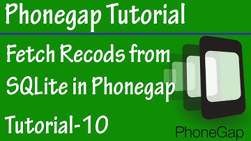 Free Phonegap Tutorial for Android & iOS 10 - Fetch Records from SQLITE using Phonegap Storage API