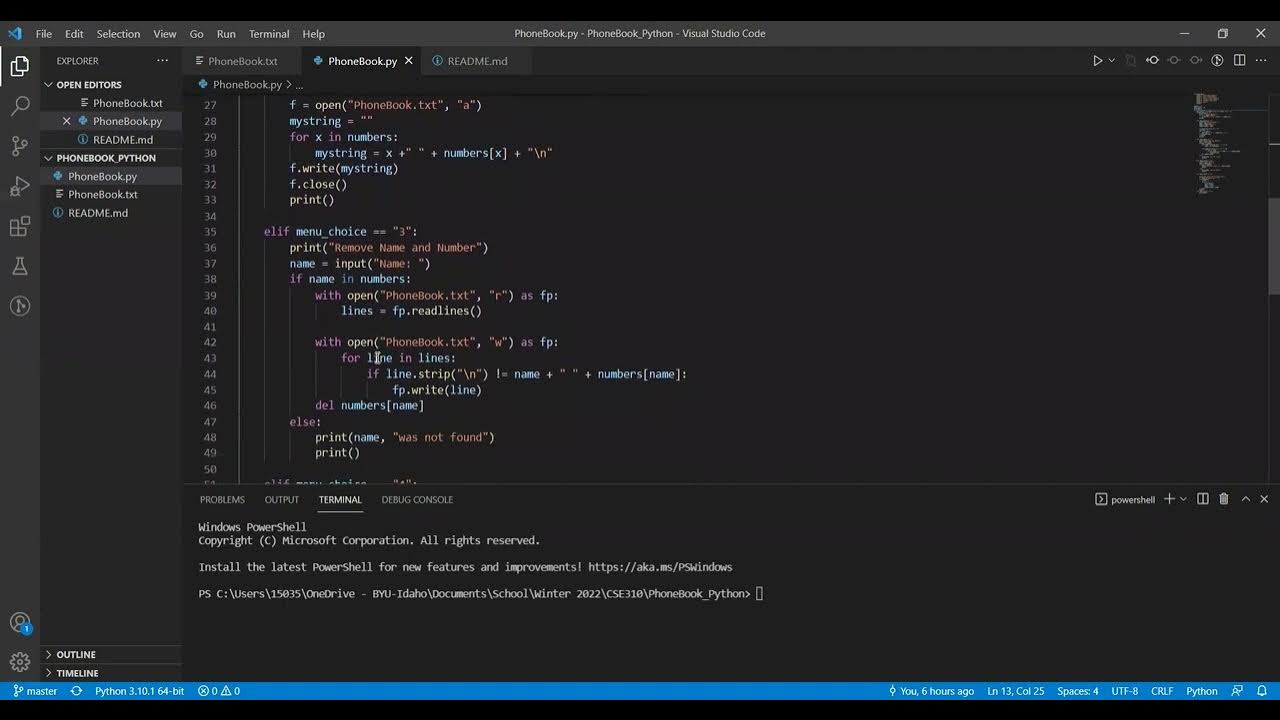 Phonebook with Python - YouTube