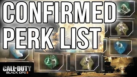 Black Ops 2 Multiplayer CONFIRMED Perk List!!! (CoD BO2 2012)