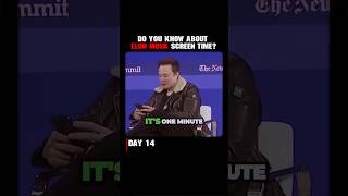 Elon Musk's shocking screen time Revelation #elonmusk #shortsfeed #shorts