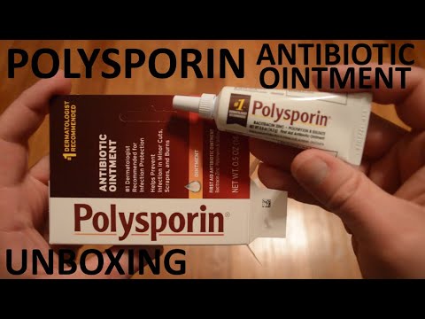 Unboxing Polysporin Antibiotic Ointment 0.5 OZ Tube