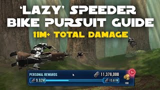 Lazy Speeder Bike Pursuit Raid Guide - 11M+ Total Damage mostly on AUTO and no mod swapping! | SWGOH