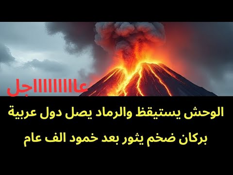 عاجل الوحش يستيقظ بركان ضخم يثور و الرماد البركاني يصل إلى عدة دول عربية