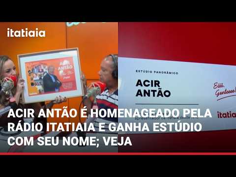 RADIO IDOL IN MINAS GERAIS: ACIR ANTÃO HONORED WITH ITATIAIA STUDIO NAMED AFTER HIM