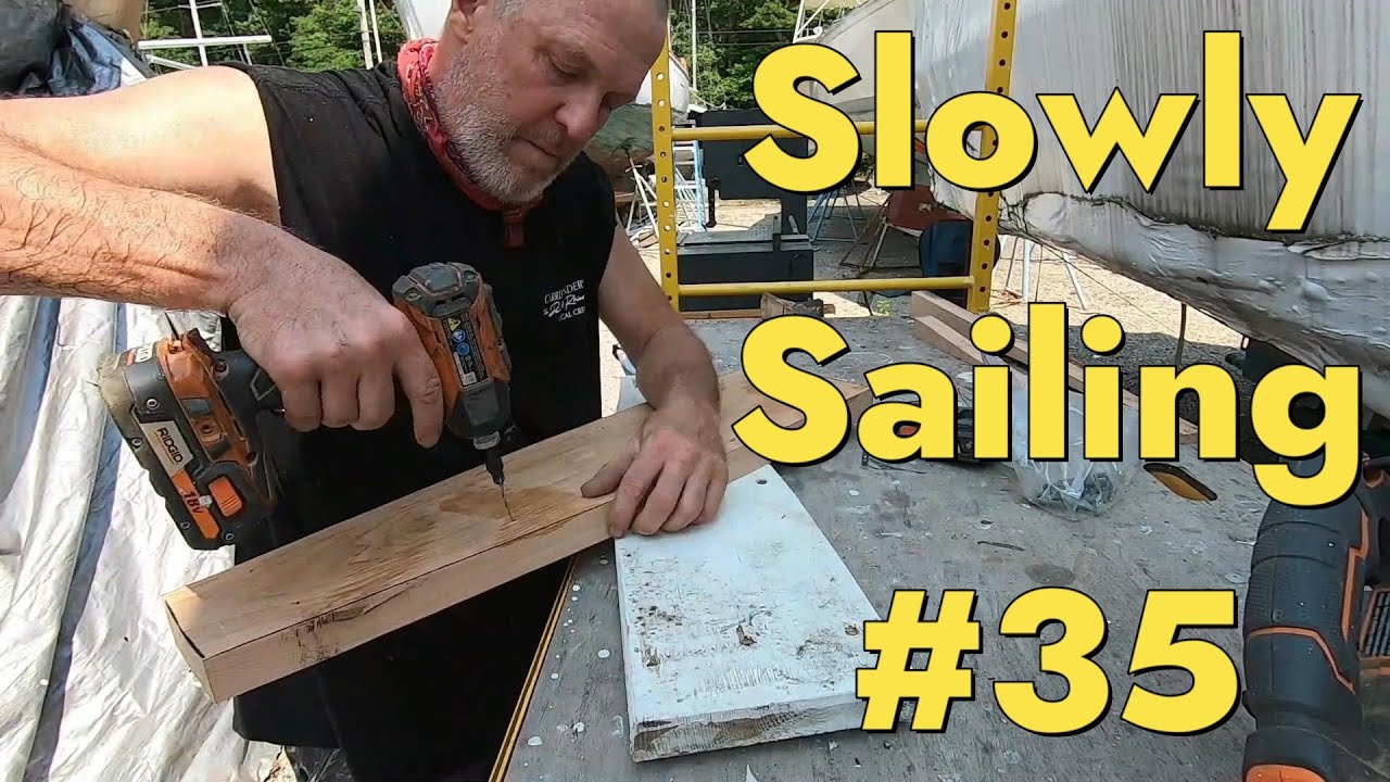 ⁣Worm Shoe, Frame, Mast Step- Wooden Tahiti Gaff Cutter -Episode 35 -Slowly Sailing