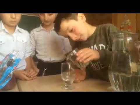 მახალაკიძეების საჯარო სკოლის მოსწავლეებმა წყლის თვისებების შესასწავლად ცდები ჩაატარეს