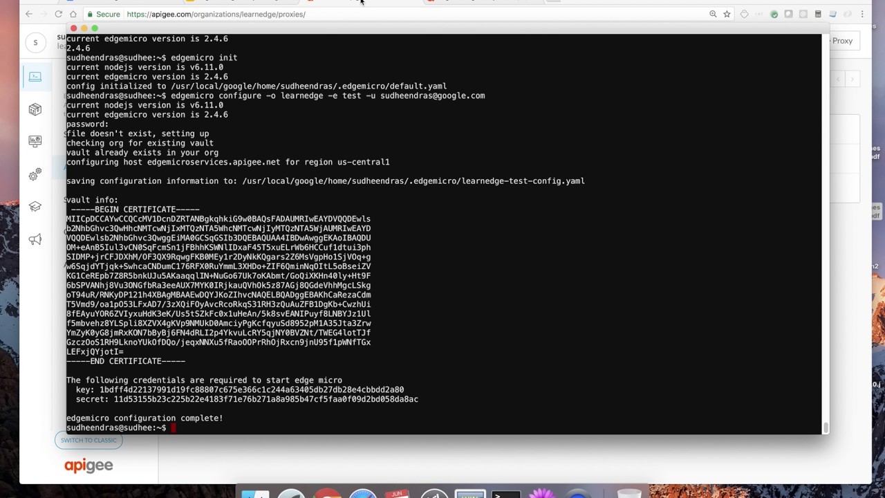 Configuring Apigee Edge Microgateway