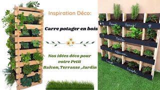 الالوح الخشبية حل لزراعة المنزلية والمساحات الصغيرةBalcon#Terrasse#Jardin# #aménagement#بلكونة