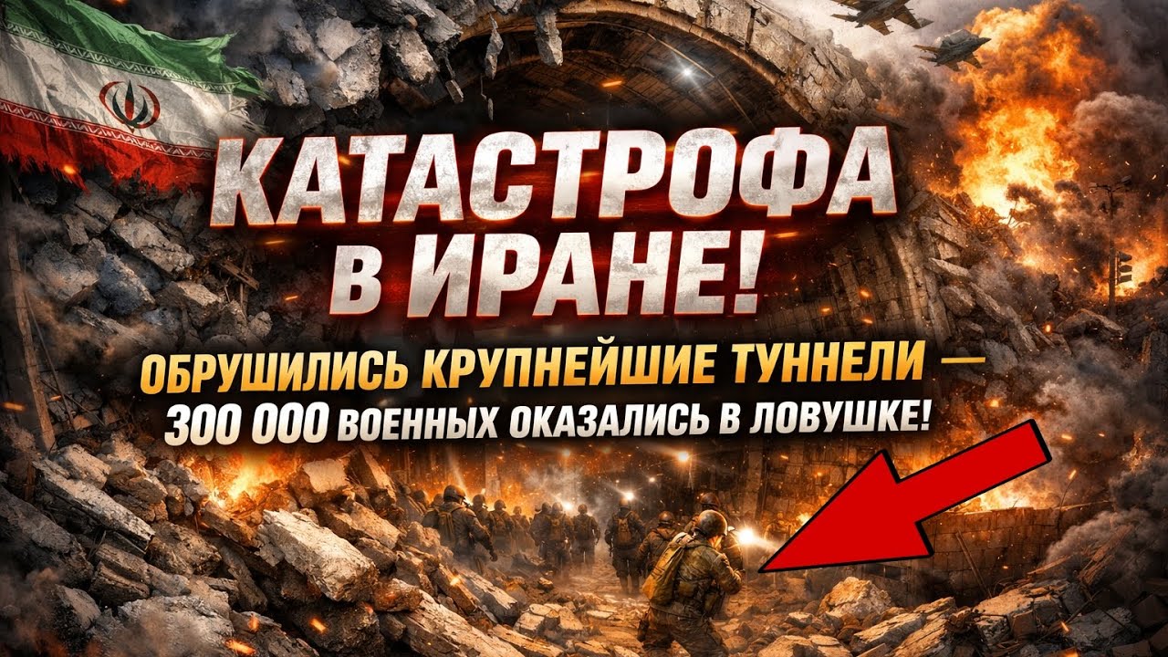 Крупнейшие Туннели Ирана Обрушились! 300 000 Иранских Военнослужащих Погребены Заживо!