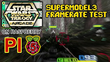 Framerate Test - RPi5 Supermodel3 Star Wars Trilogy Arcade