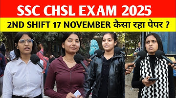ssc chsl exam 2025 | 2nd shift 17 november | today paper review | Shift Wise Question Paper Review