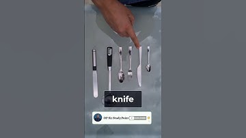 English vocabulary - cutlery , silverware, spoon, knife, fork, ladle