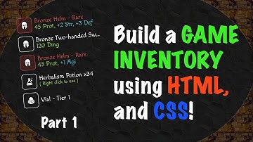 Building a GAME INVENTORY using HTML and CSS - Part 1!