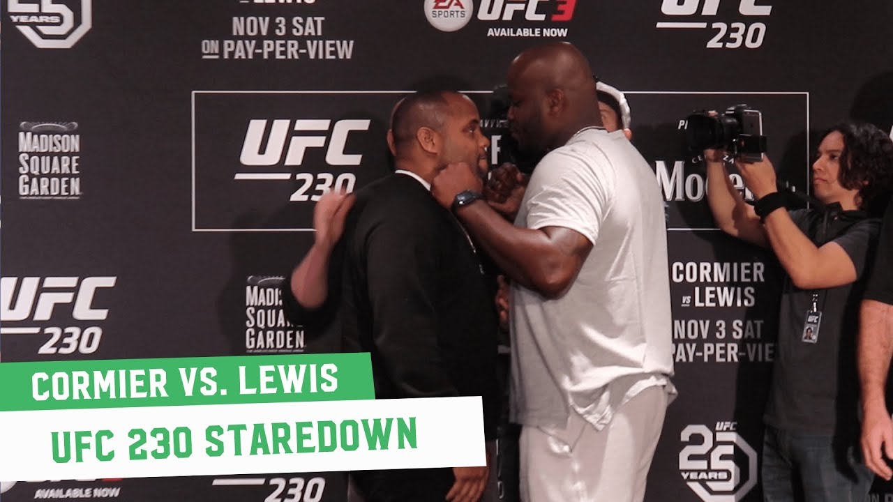 Daniel Cormier vs. Derrick Lewis Staredown || UFC 230 Media Day