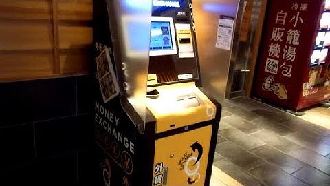 Currency Exchange Machine in Japan!