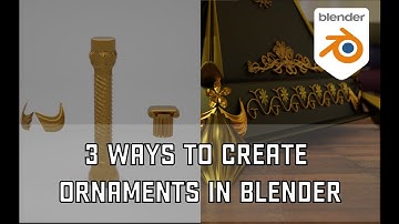 3 Ways to create Ornaments in Blender