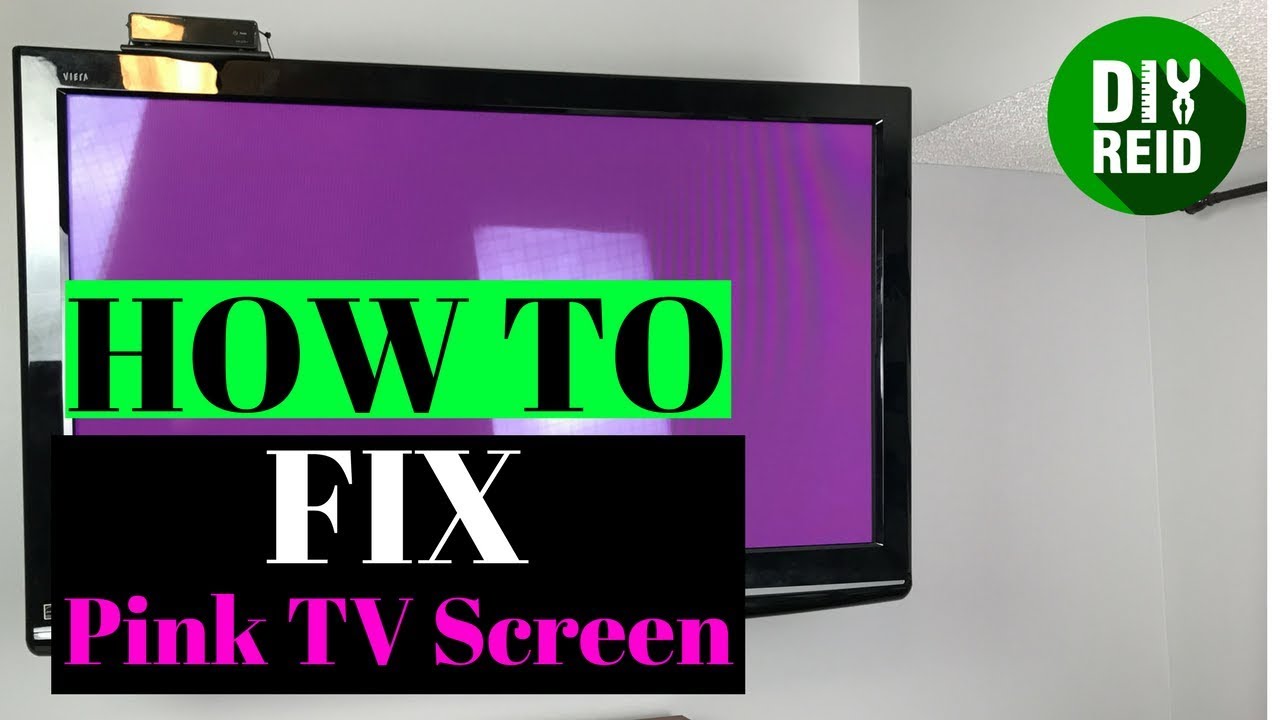 How to fix pink screen issue on your TV - YouTube