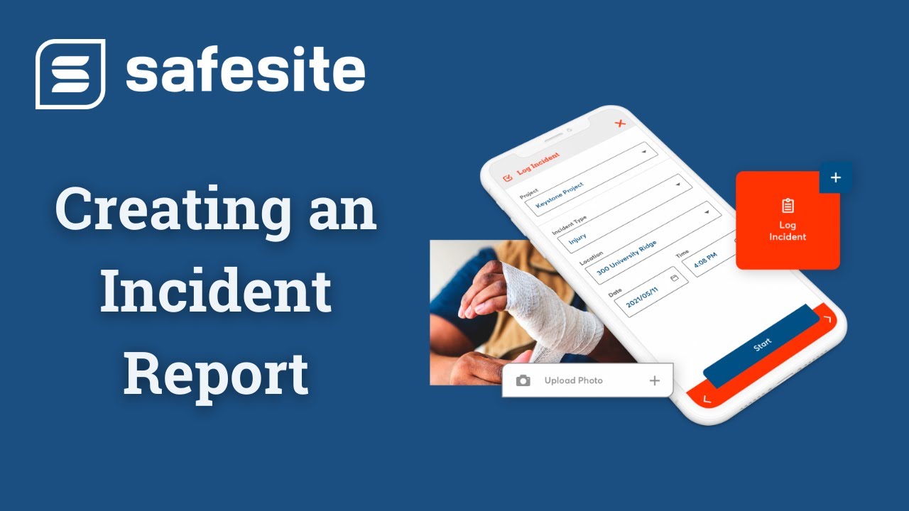 Safesite Mobile App Creating an Incident Report YouTube