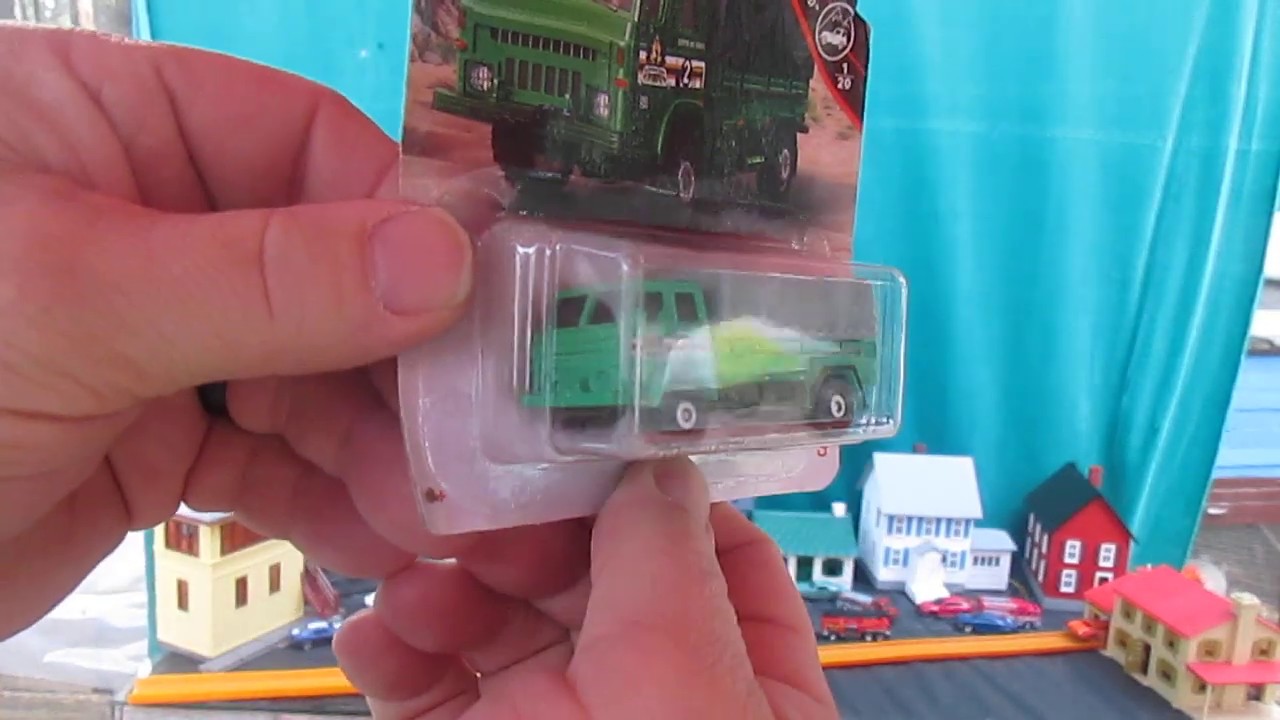 Matchbox Camo Convoy Military Truck with removable canopy - Toy Unboxing