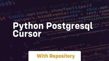python postgresql cursor
