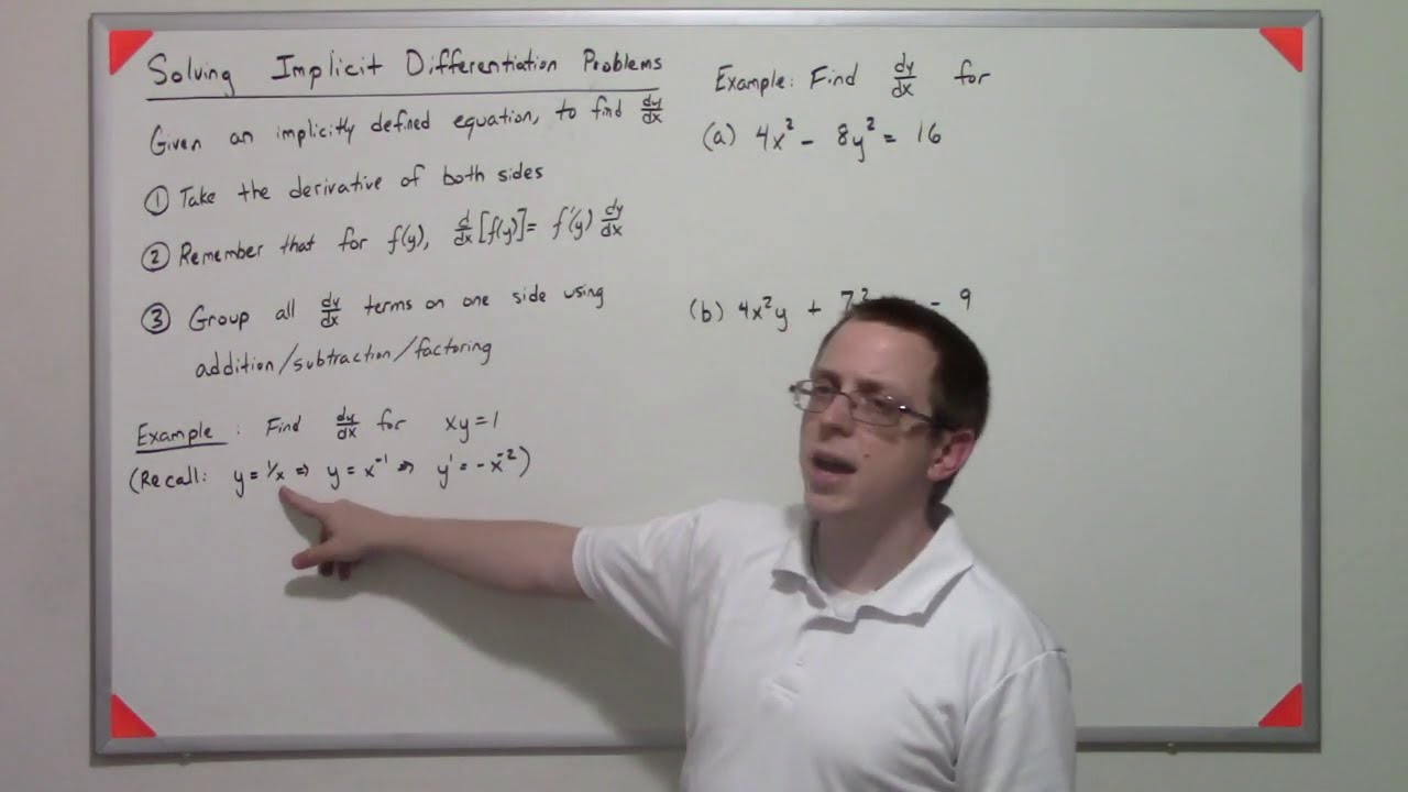 02.05.03 - Solving Implicit Differentiation Problems - YouTube