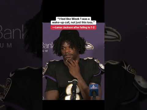 Lamar Jackson after the Ravens’ loss on MNF