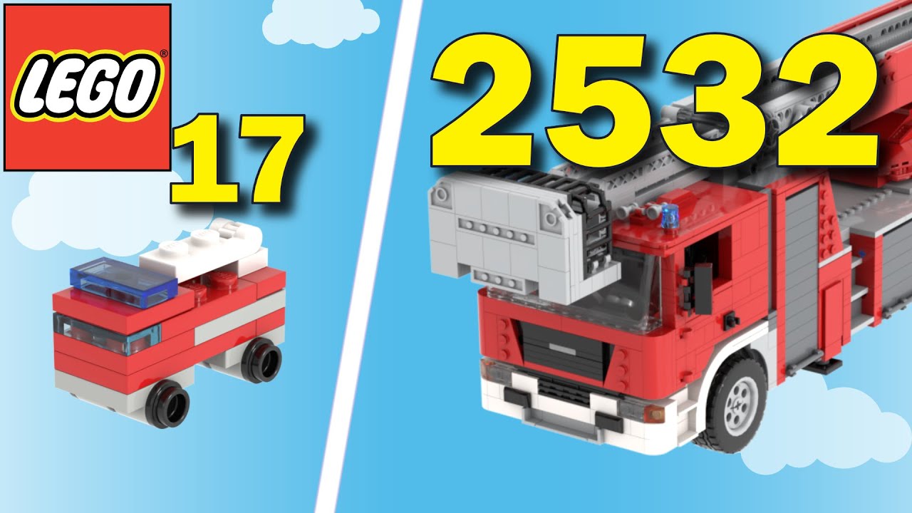 Lego Fire Trucks in Different Scales - Size Comparison