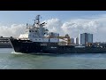 Naval support ship sd northern river sails from portsmouth