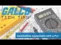 How to use automation equipment with a plc a galcotv tech tip  galco