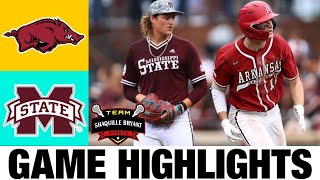 #5 Arkansas vs #14 Mississippi State Highlights | NCAA Baseball Highlights | 2024 College Baseball