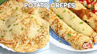 Potato Crepes/Pancake Recipe - EASY/Sweet/Savory - Breakfast meal