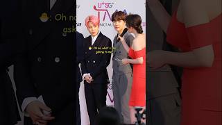 Namjoon encourages jimin in front of that lady MC#bts#shorts#jimin#rm#btsshorts